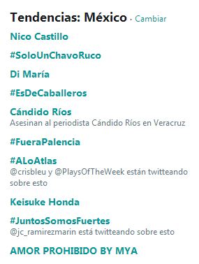 #FueraPalencia, tendencia en México