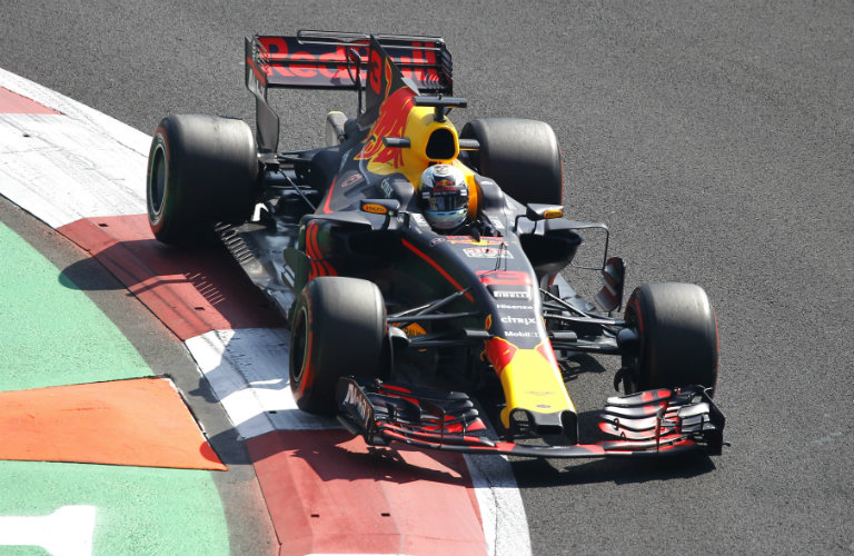 Ricciardo, durante las prácticas del GP de México