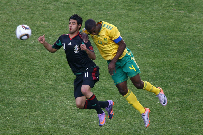 Carlos Vela, en el juego inaugural de Sudáfrica 2010