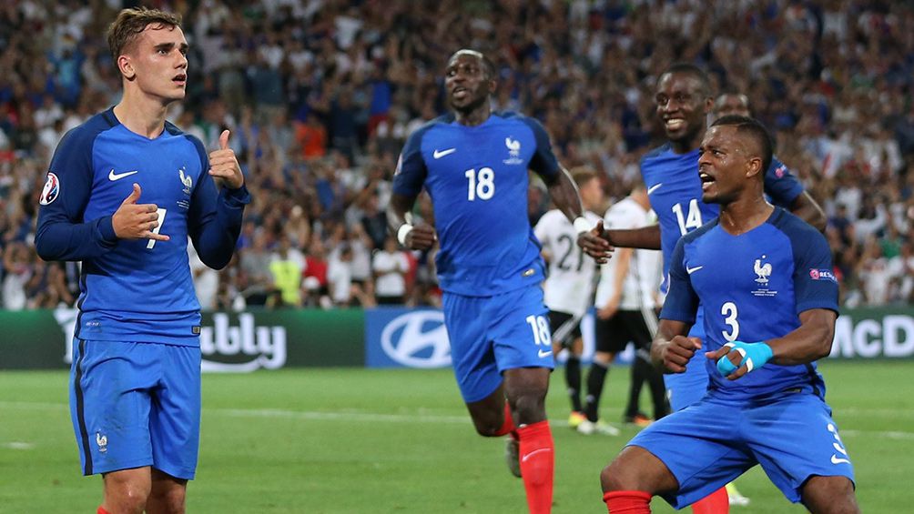 Griezmann celebra un gol con la Selección de Francia
