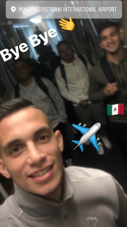 Marcone en aeropuerto de Argentina