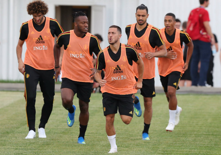Eden Hazard encabeza el entrenamiento de Bélgica