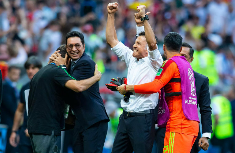 Osorio festeja triunfo del Tri frente a Alemania