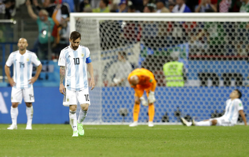 Messi al término de su segundo compromiso de la Fase de Grupos