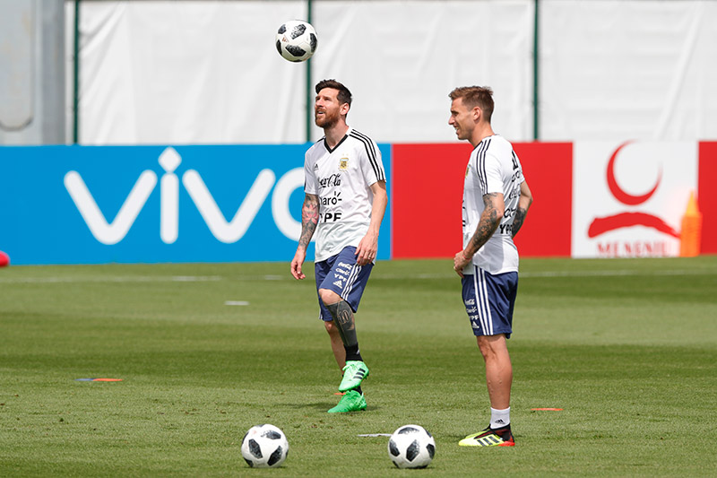Messi y Biglia entrenan con Argentina