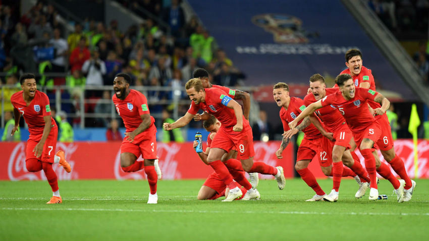 Selección inglesa, emocionados tras vencer a Colombia
