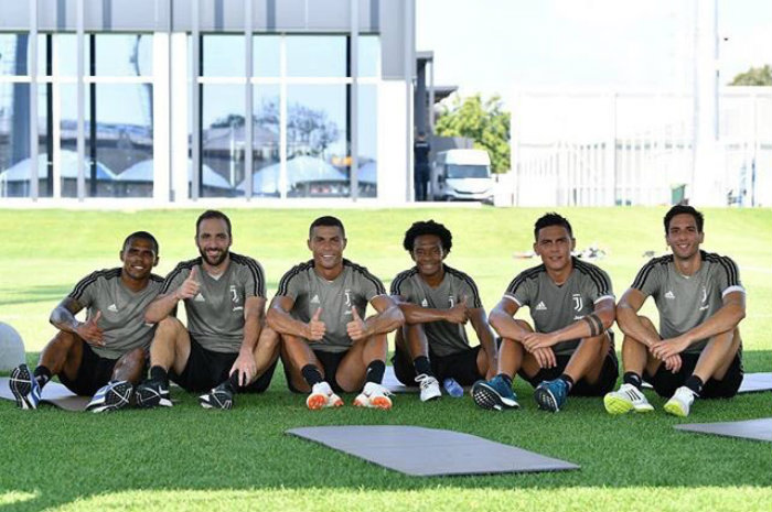 CR7 en su primer entrenamiento con la Juventus