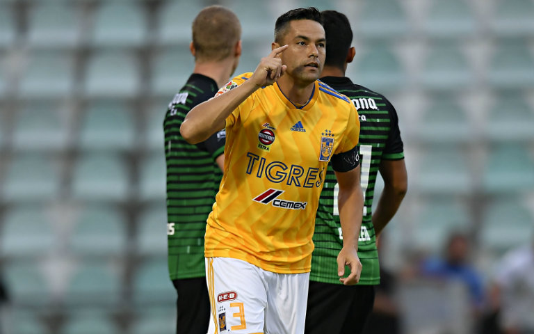 Juninho festeja gol contra Cafetaleros de Tapachula