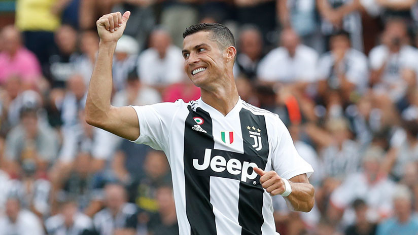 Cristiano festeja con Juventus