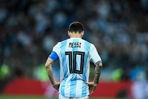 Messi se lamenta tras derrota en el Mundial 