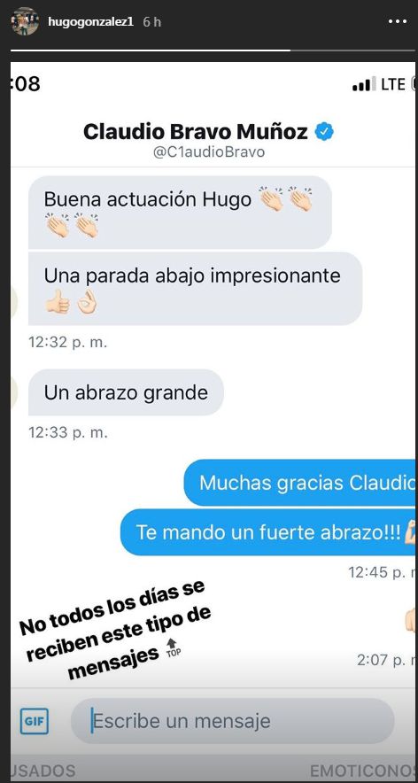 Este fue el mensaje que Bravo mandó a Hugo González