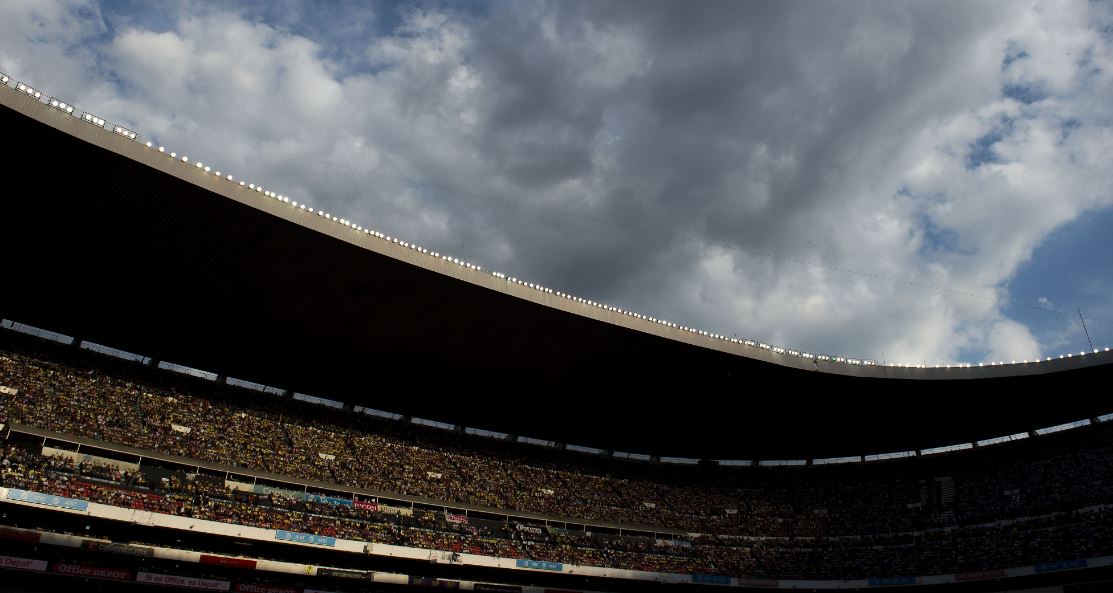 Panorámica de la tribuna del Estadio Azteca