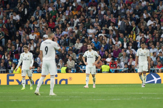 Real Madrid durante el partido vs Viktoria Plzen