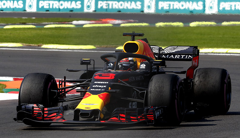 Daniel Ricciardo, durante las pruebas del GP de México