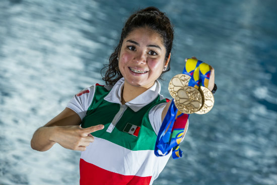 Teresa Alonso presume sus medallas