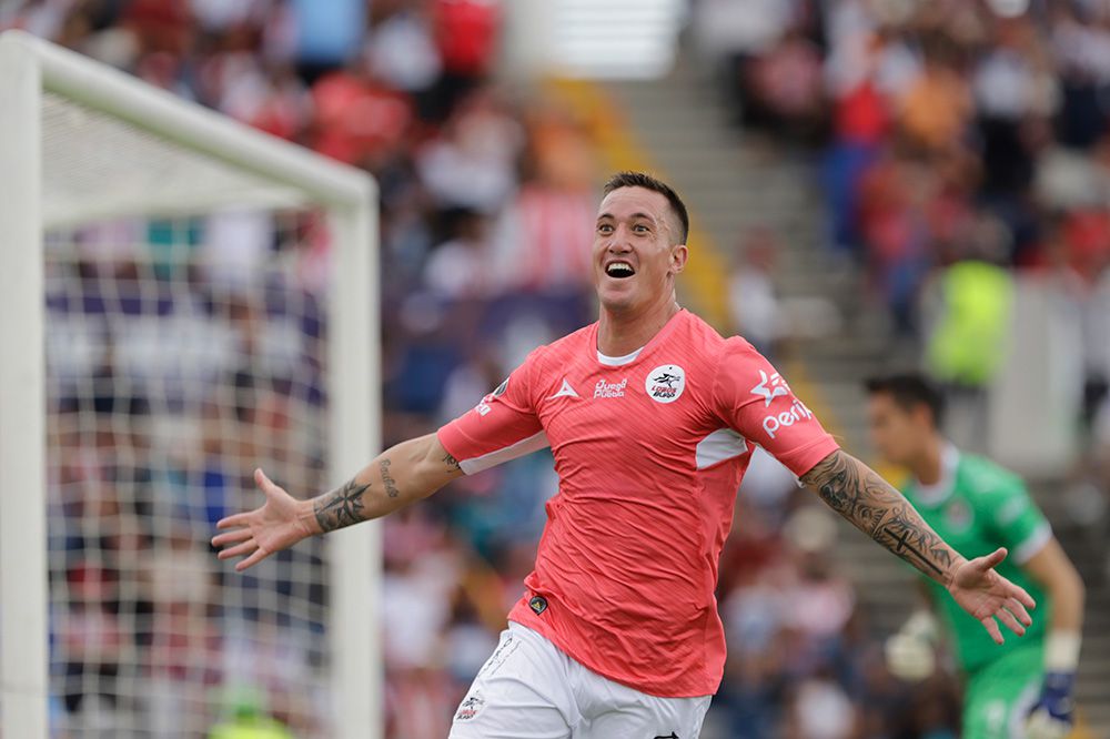 Ramos celebra un gol en el Apertura 2018