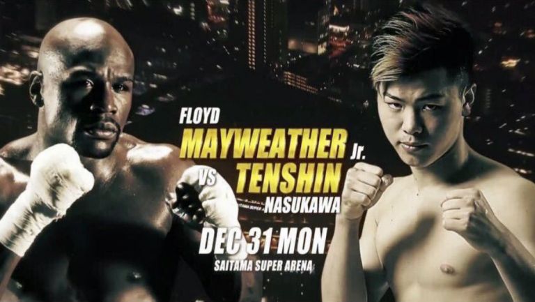 Imagen promocional del combate entre Mayweather y Nasukawa 