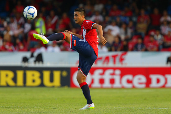 Darvin Chávez, durante un partido con Veracruz