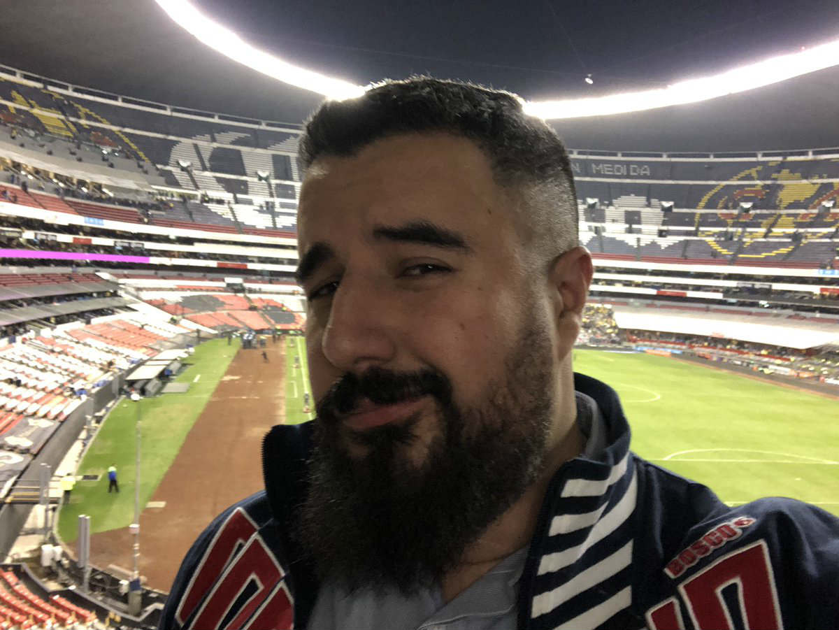 Álvaro Morales en el Estadio Azteca 