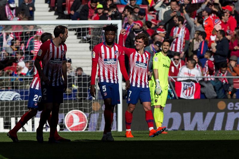 Griezmann tras marcar el único gol del Atleti vs Levante