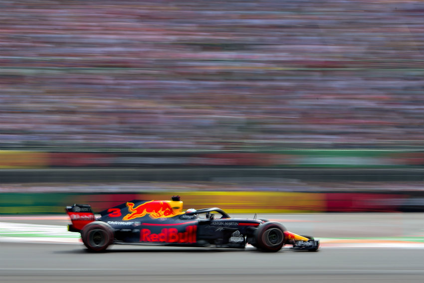 Daniel Ricciardo durante el GP de México 