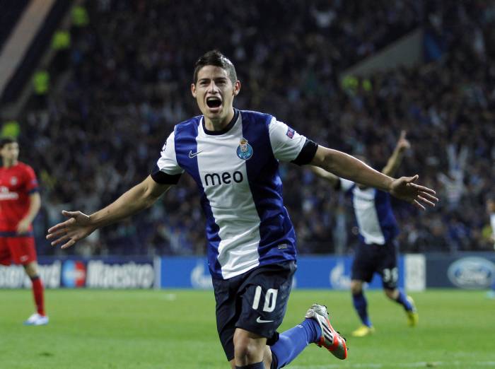 James Rodríguez festeja anotación con el Porto