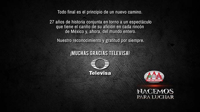 Triple A se va de Televisa