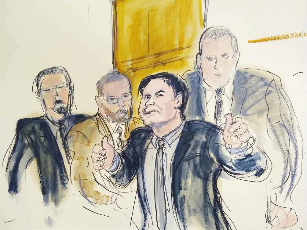 Un retrato del juicio del Chapo Guzmán