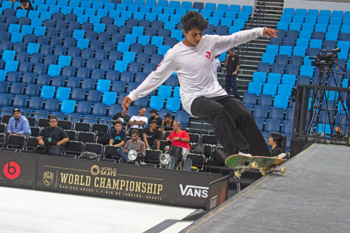 Brayan Coria durante el World Championship Brasil