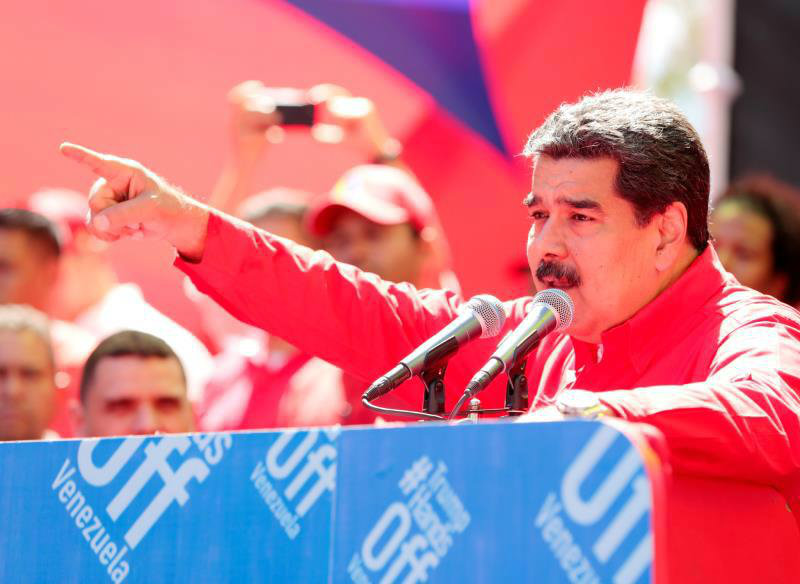 Nicolás Maduro durante un evento