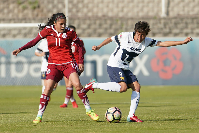 Tri Femenil durante partido amistoso contra Pumas