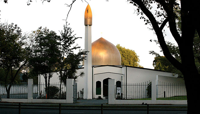 Mezquita en la que ocurrió el atentado 