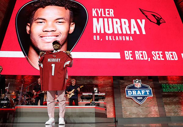 Kyler Murray al momento del Draft 