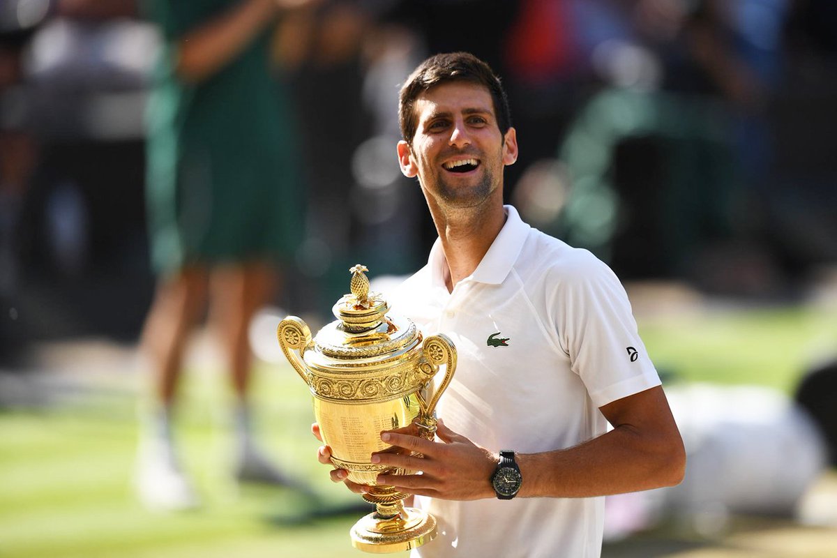 Novak Djokovic, actual Campeón de Wimbledon