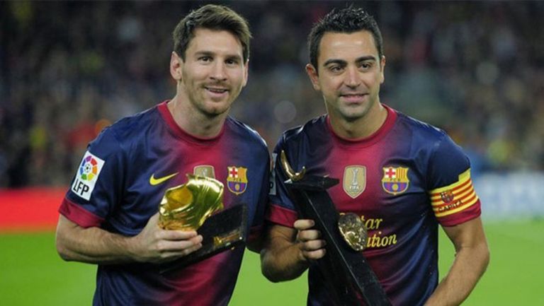 Messi y Xavi, previo a un duelo con el Barcelona en La Liga 