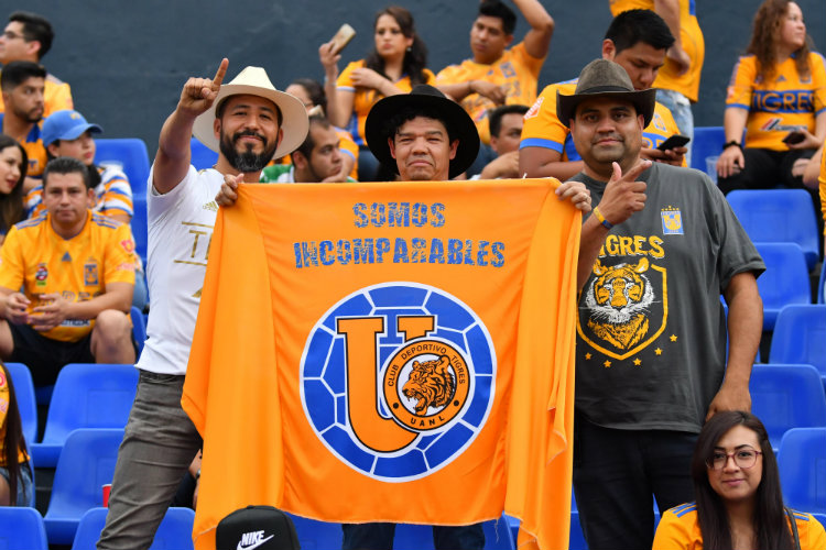 Aficionados de Tigres asisten al Volcán para apoyar a Tigres