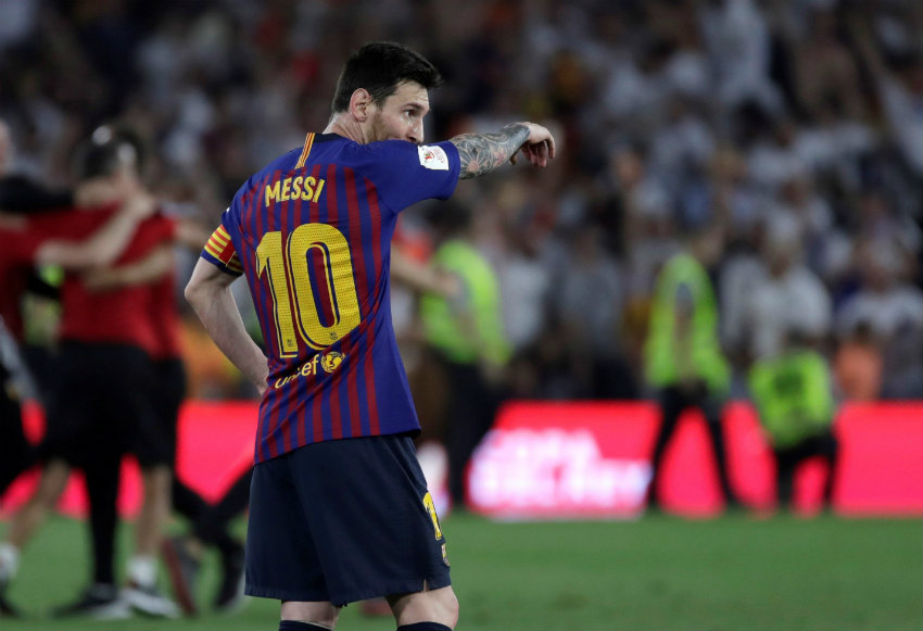 Messi tras la derrota contra el Valencia en Copa del Rey 