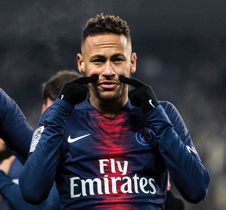 Neymar, en un juego con el PSG