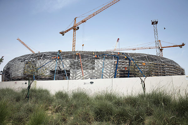 Estadio para el Mundial de Qatar 2022, en construcción