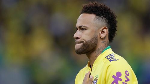 Neymar previo al partido de Brasil contra Qatar