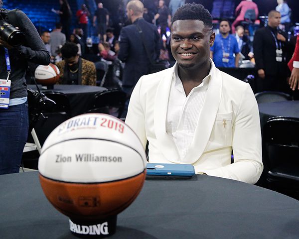 Zion Williamson en el Draft de NBA 