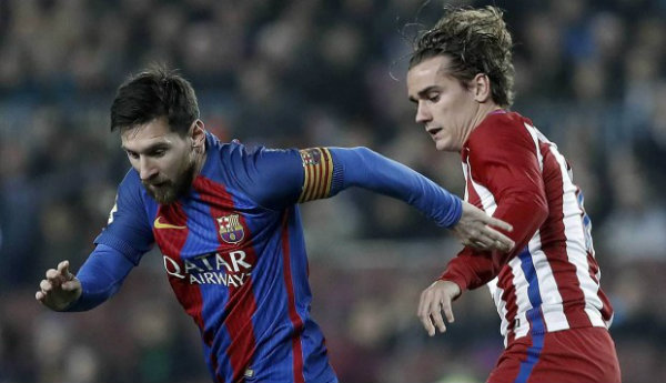 Lionel Messi y Antoine Griezmann como rivales en un Barcelona vs Atleti