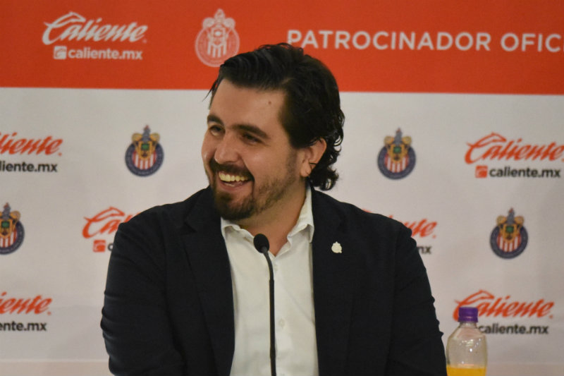 Amaury Vergara, en una conferencia de prensa