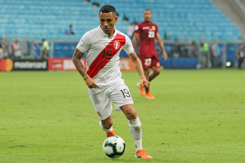 Yoshimar Yotún, en un juego con Perú en la Copa América 2019