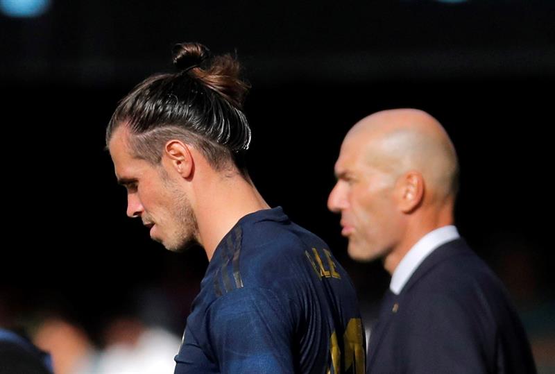 Bale y Zidane en el juego frente al Celta de Vigo
