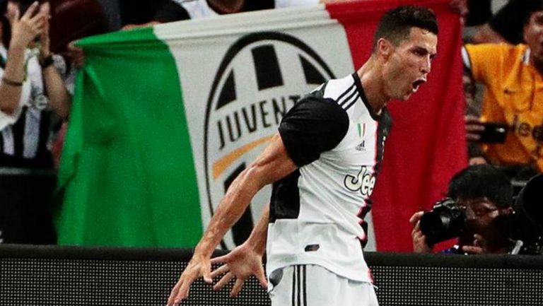 Cristiano Ronaldo, en celebración con Juventus