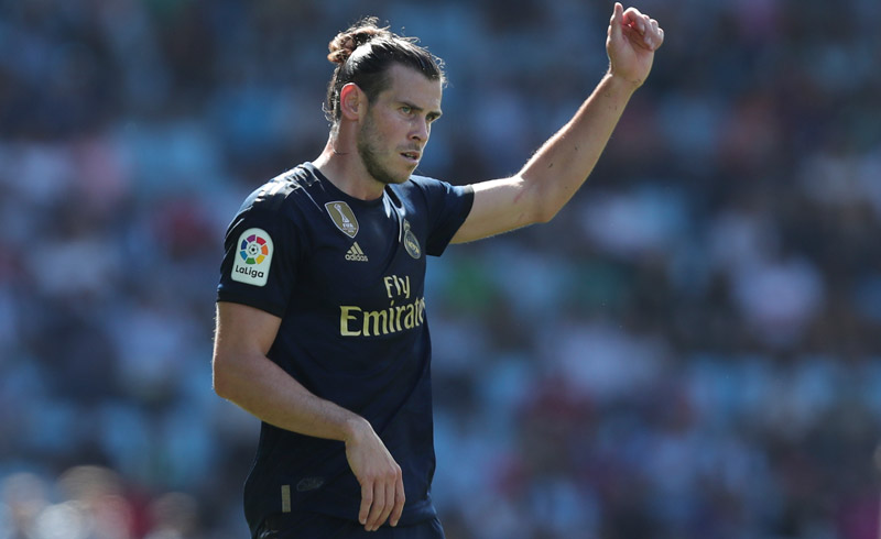 Gareth Bale, durante un duelo con el Real Madrid en a La Liga