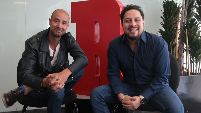 Andrés Klimek y Rafael Aparicio posan para el lente de RÉCORD
