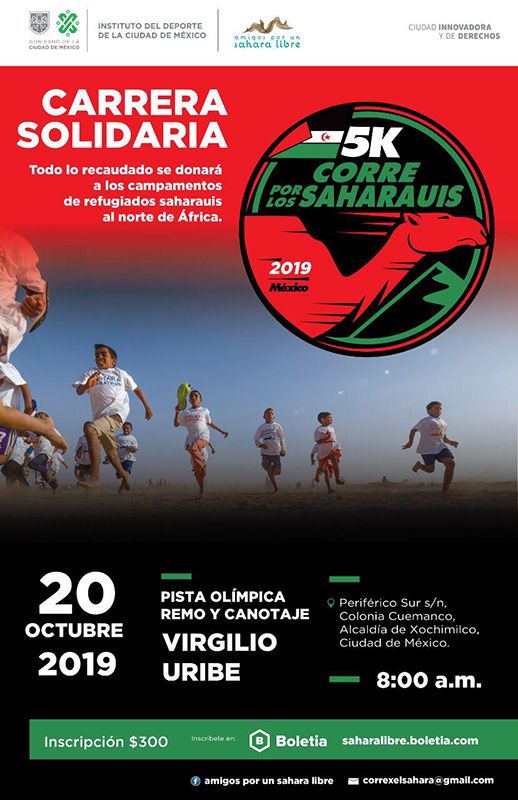 El cartel de la carrera por los Saharauis
