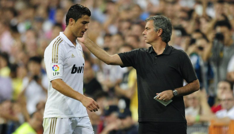 Cristiano y Mourinho, en el Real Madrid